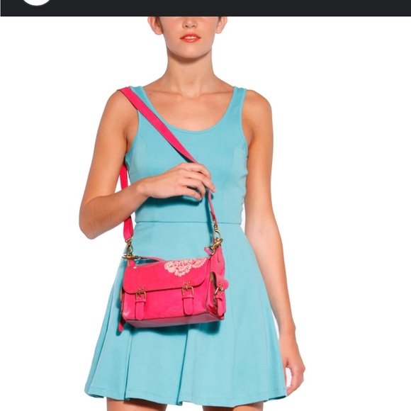 DESIGUAL TATTOO mini satchel in blue navy and purple - Picture 8 of 8